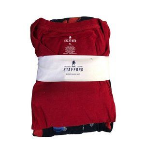 New‎ Stafford Sleep Set Men's 2 Piece Long Sleeve Christmas Lights XL